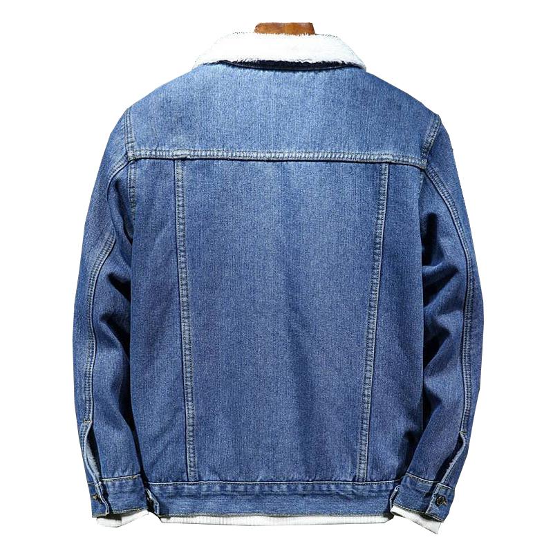 Men's Denim Loose Casual Lapel Jacket