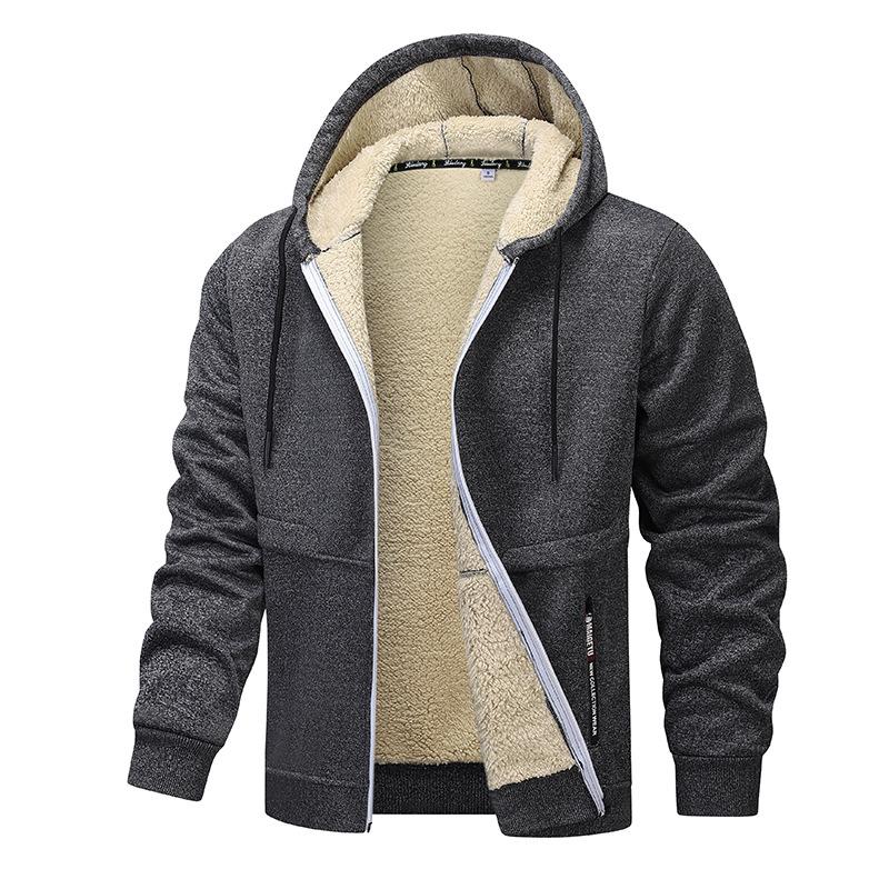 Men's Sherpa Thickened Hooded Jacket