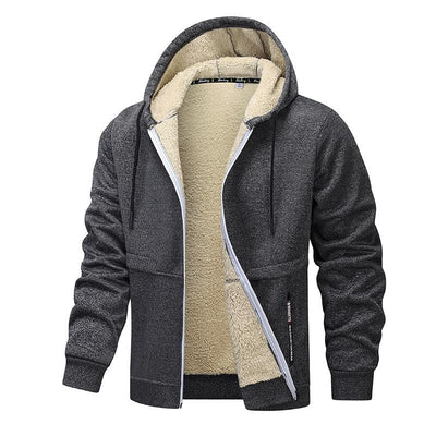 Men's Sherpa Thickened Hooded Jacket