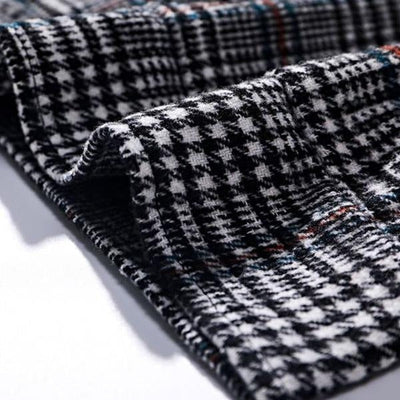 Men's Lapel Plaid Pocket Men's Jacket