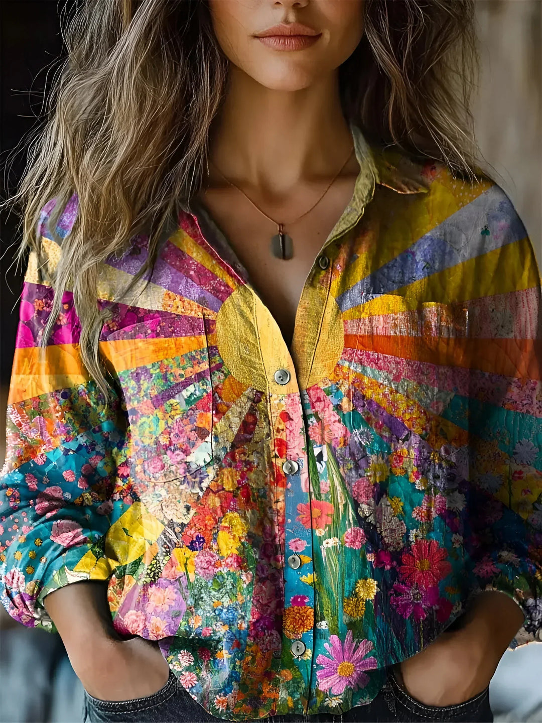 Isabella | Sunflower-Inspired Blouse