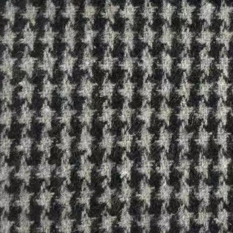 Vintage Houndstooth Notch Lapel Single Breasted Slim Fit Blazer