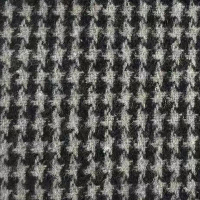 Vintage Houndstooth Notch Lapel Single Breasted Slim Fit Blazer