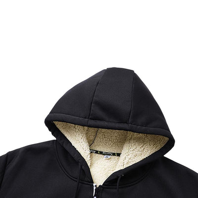 Men's Sherpa Thickened Hooded Jacket