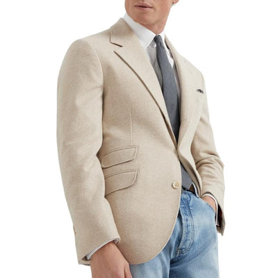 Versatile Herringbone Blazer