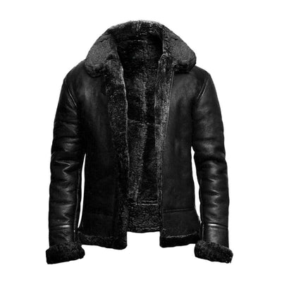 Men's Vintage Casual Fur Warm Jacket