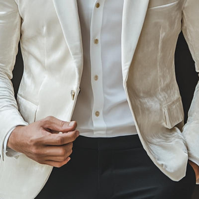 Classic Casual Single-Breasted Slim Fit Velvet Blazer