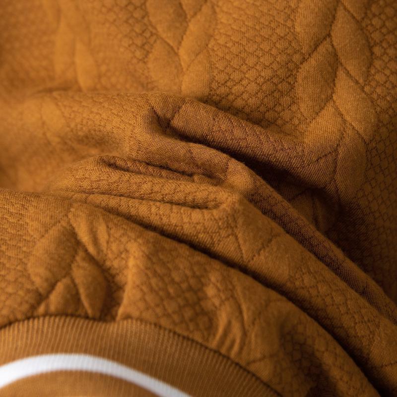 Men's Classic Casual Autumn And Winter Button Jacquard Baseball Jacket