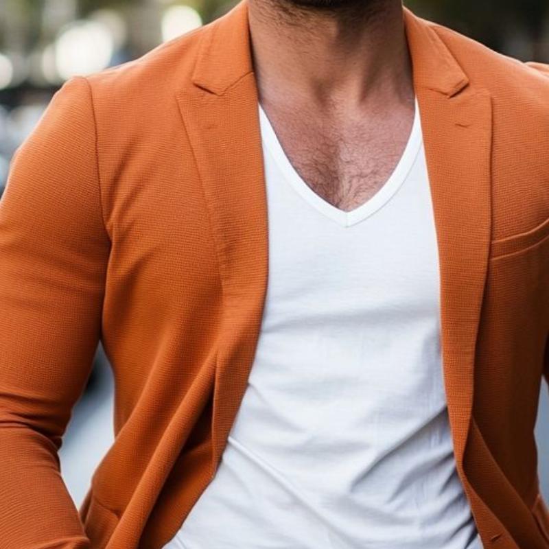 Stylish Solid Color Single Button Blazer