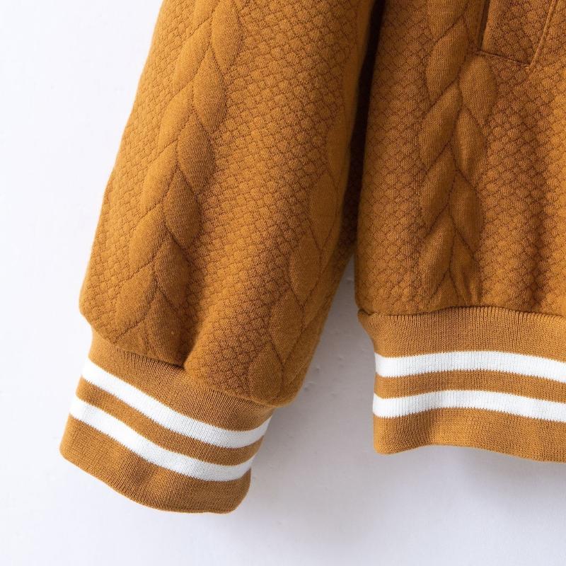 Men's Classic Casual Autumn And Winter Button Jacquard Baseball Jacket