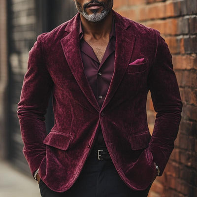 Casual Velvet Blazer