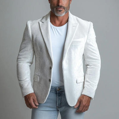 Men's Fashion Corduroy Single Breasted Blazer 38364252Y