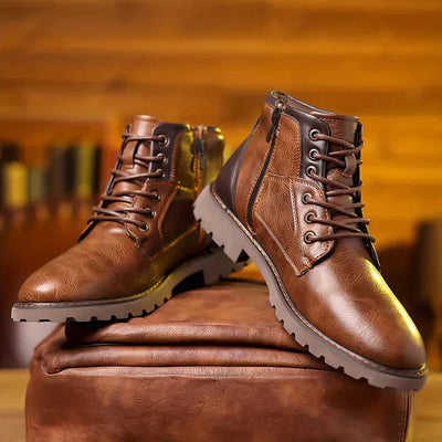 Jethro | Lace-Up Boots in Robust Leather